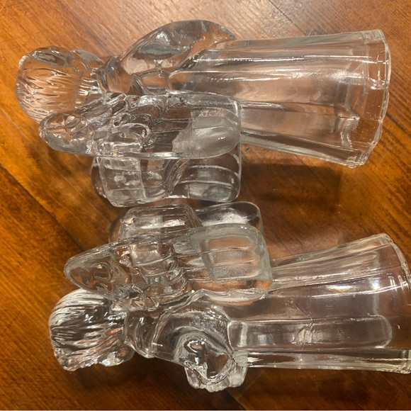 🔥 Vintage Solid Glass Angels Candlesticks🔥 - Picture 10 of 11